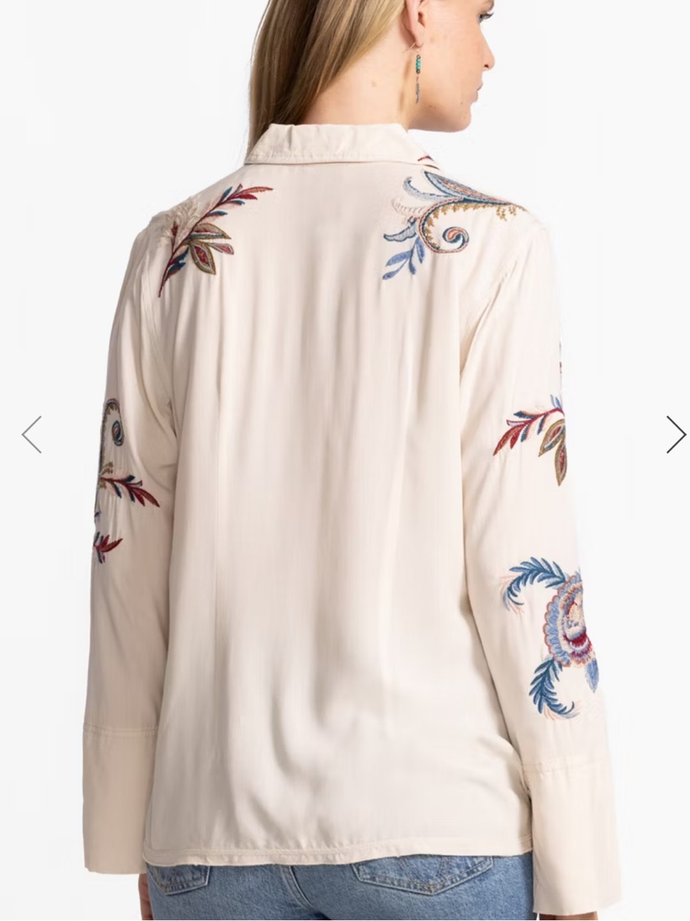 Johnny Was VINTAGE BUTTON DOWN SHIRT - Picture 4 of 15